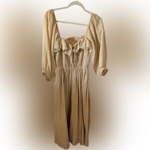 Free People Cream Textured Knit